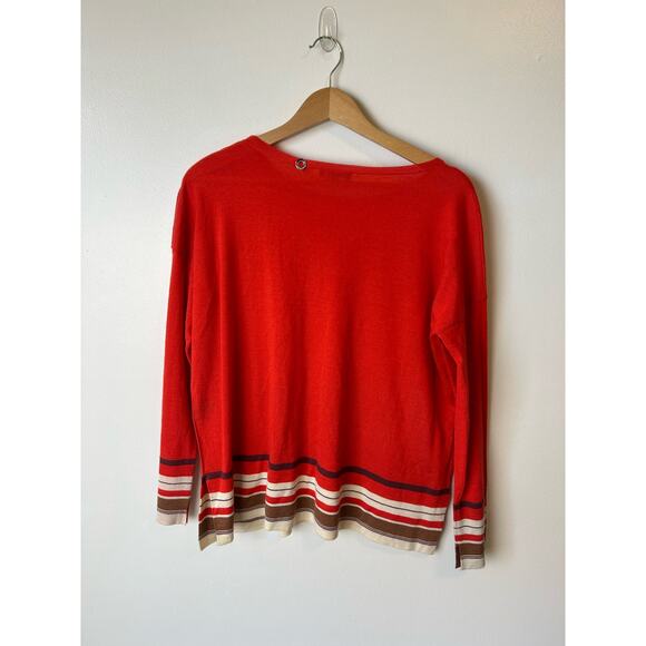 LORO PIANA Cashmere Striped Sweater Size Medium - Picture 4 of 4